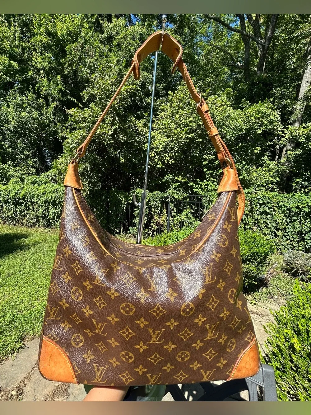 Louis Vuitton Monogram Boulogne Hobo Shoulder Bag In Good Condition